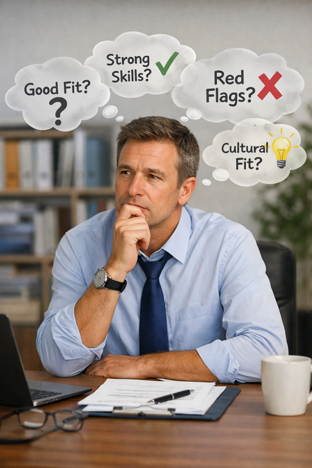 Interviewers mind after an interview