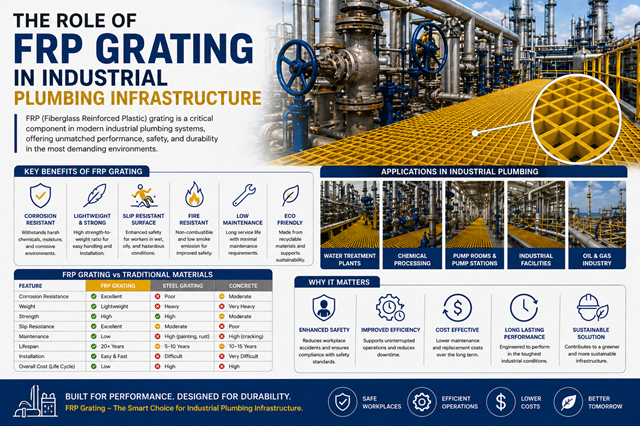 frp gratings in industries