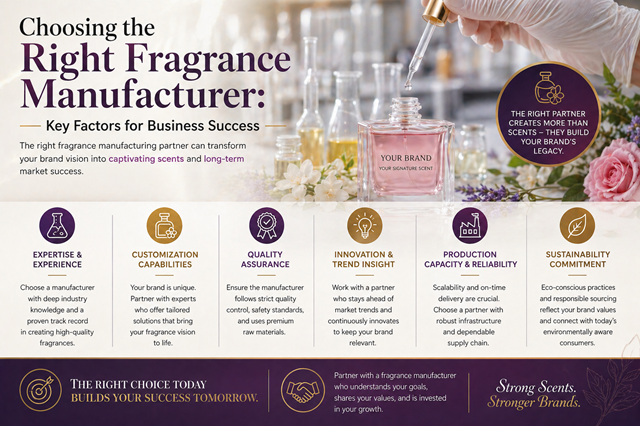 Choosing the Right Fragrance Manufacturer: Key Factors for Business Success