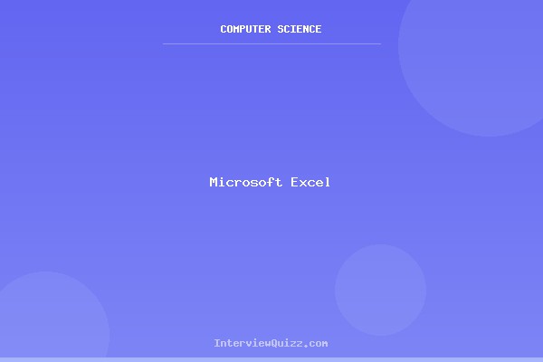 Microsoft Excel